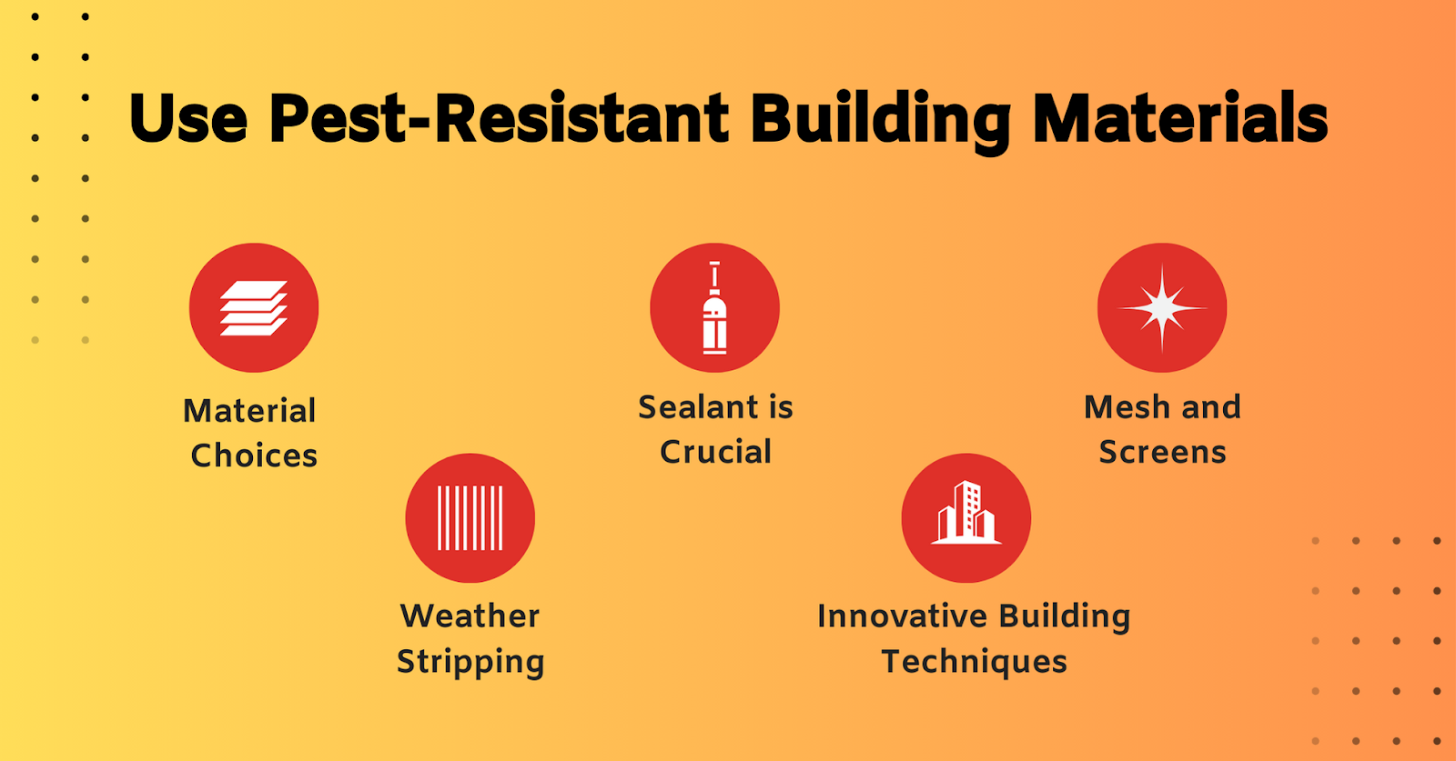 Use Pest-Resistant Building Materials